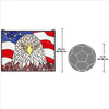 Image of Bald Eagle Stained Glass Window