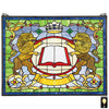 Image of Lion Coat Of Arms Stained Glass Window