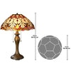 Image of Flowing Buds Stained Glass Table Lamp