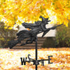 Image of Witch Weathervane Garden Stake
