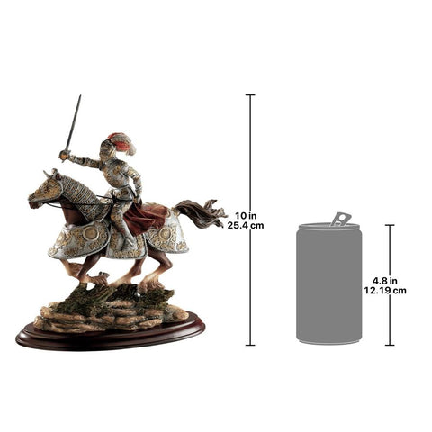 Medieval Charging Knight And Horse