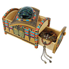 Royal Egyptian Scarab Treasure Box