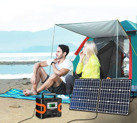 100W 18V Portable Solar Panel, Foldable Solar Charger Compatible with Portable Generator, Smartphones, Tablets and More - Sculptcha